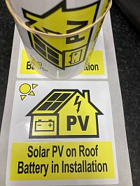 Solar PV labels