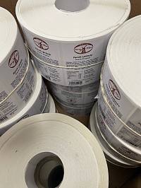 99x57mm gloss labels printed