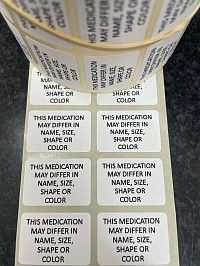 32x22mm medication labels