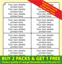 Personised Address Able Labels