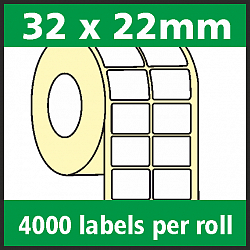 4000 labels per roll