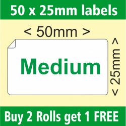 50x 25mm able-labels